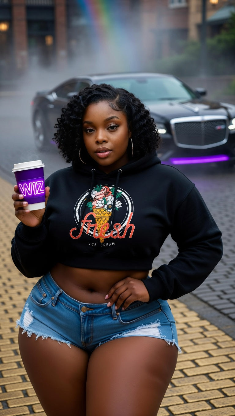 FRESH AF Wiz Fizz Crop Hoodie – The Fizz of 716 (YouNity Ice Cream Edition)