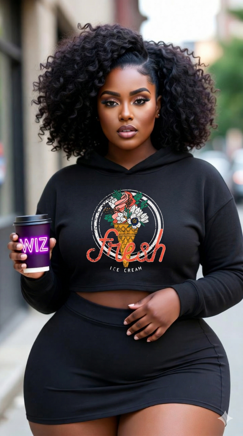 FRESH AF Wiz Fizz Crop Hoodie – The Fizz of 716 (YouNity Ice Cream Edition)