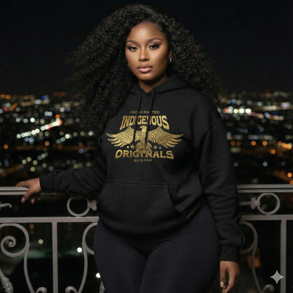 Indigenous Originals Hoodie – The Teddy Gordy Edition (Brown)