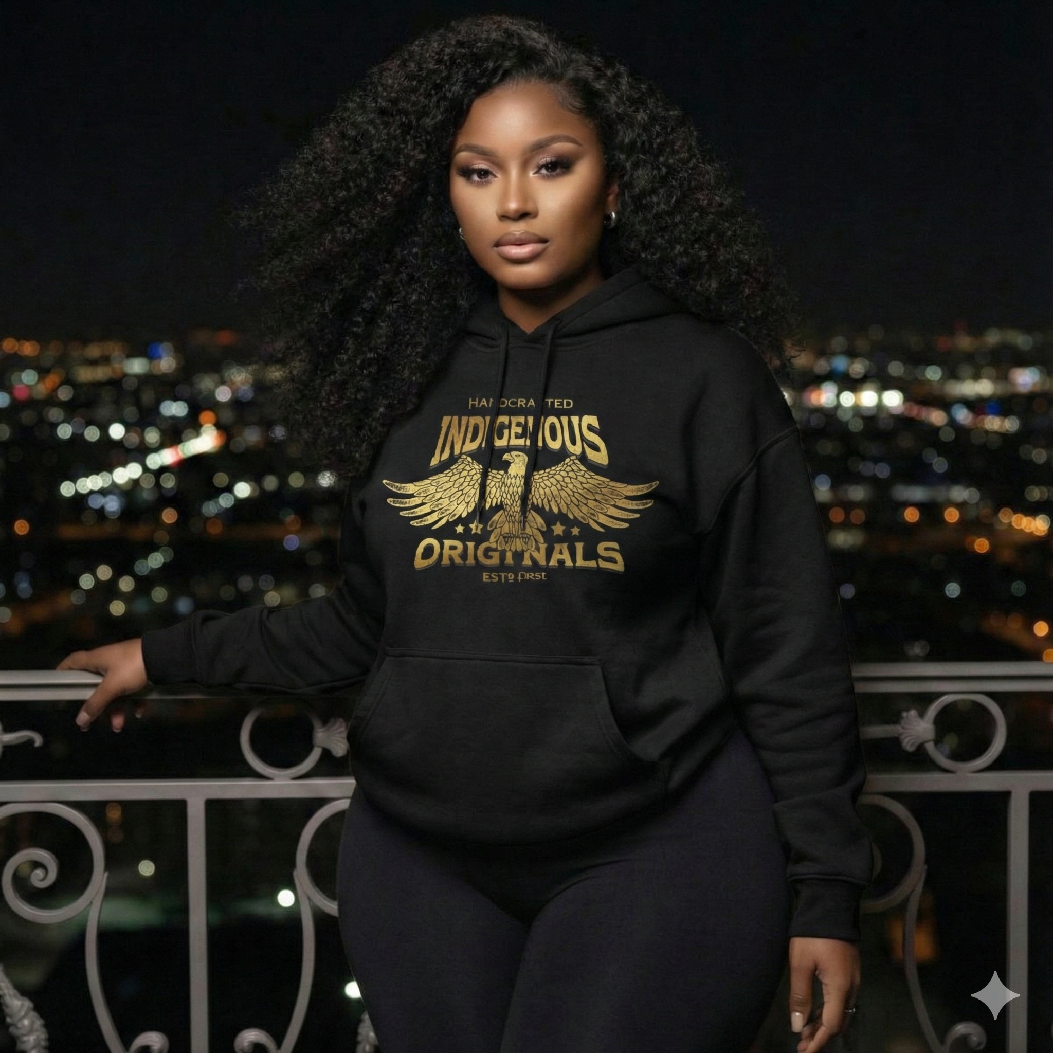 Indigenous Originals Hoodie – The Teddy Gordy Edition (Brown)