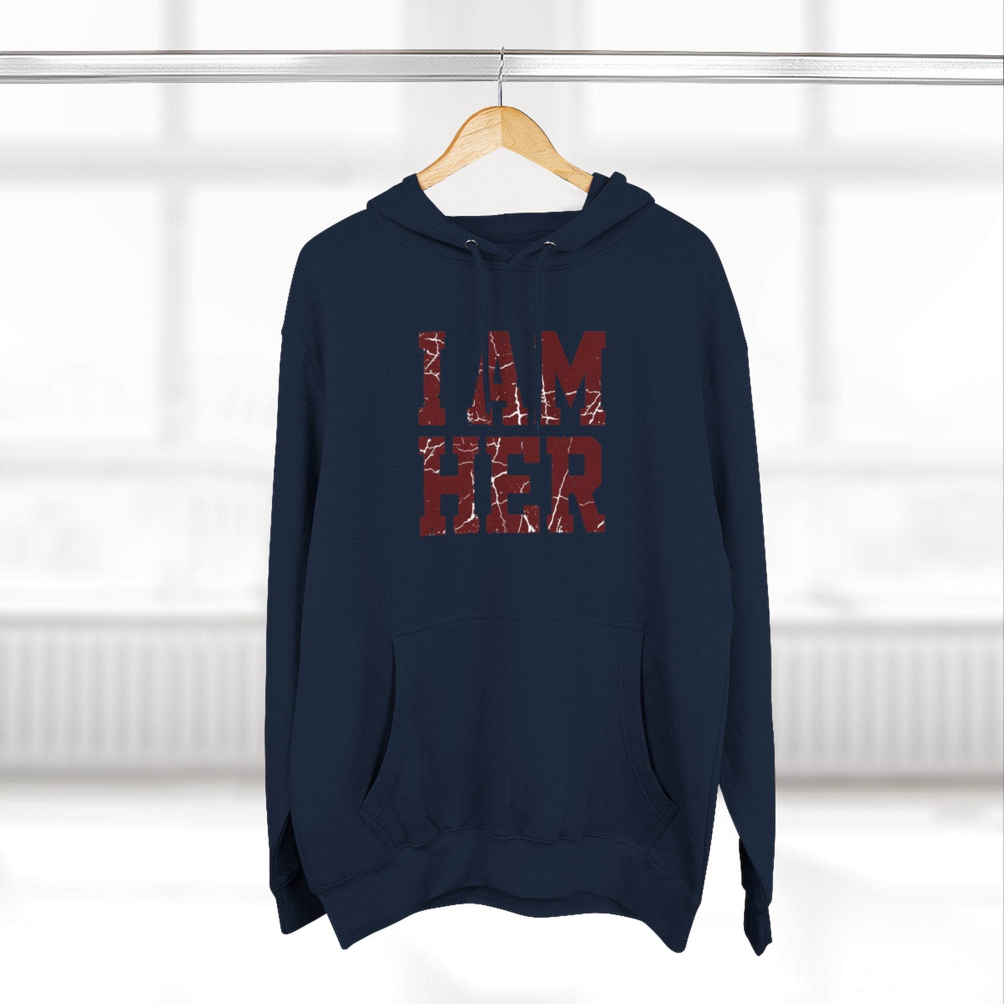 I Am Her Hoodie — Empowering Women's Graphic Fleece Pullover