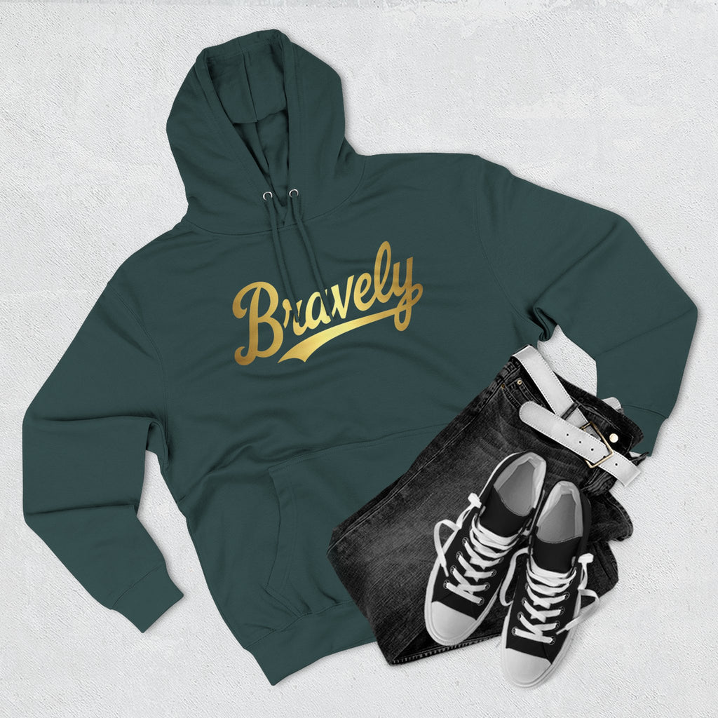 Bravely Hoodie - Inspirational Pullover Sweatshirt