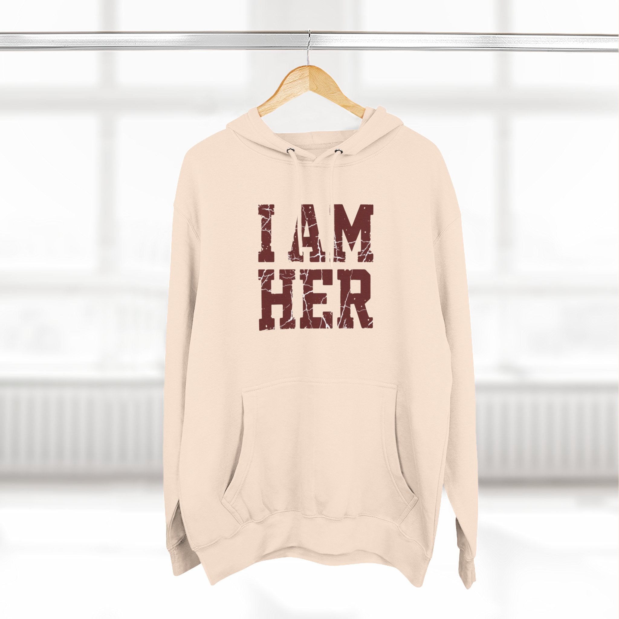 I Am Her Hoodie — Empowering Women's Graphic Fleece Pullover